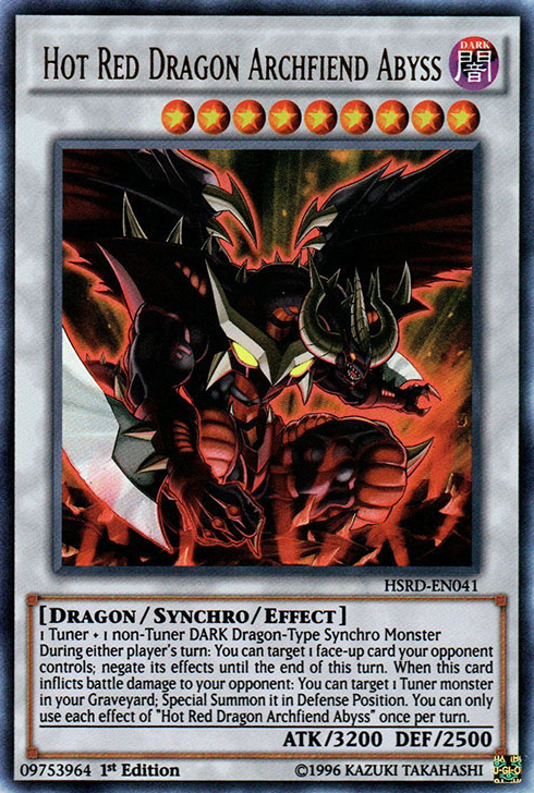 Hot Red Dragon Archfiend Abyss [HSRD-EN041] Ultra Rare | Dragon's Lair Comics and Fantasy Houston TX