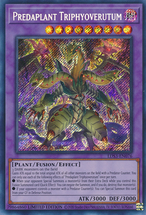Predaplant Triphyoverutum [LDS3-EN076] Secret Rare | Dragon's Lair Comics and Fantasy Houston TX