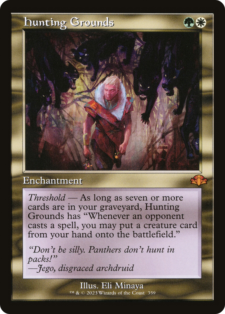 Hunting Grounds (Retro) [Dominaria Remastered] | Dragon's Lair Comics and Fantasy Houston TX
