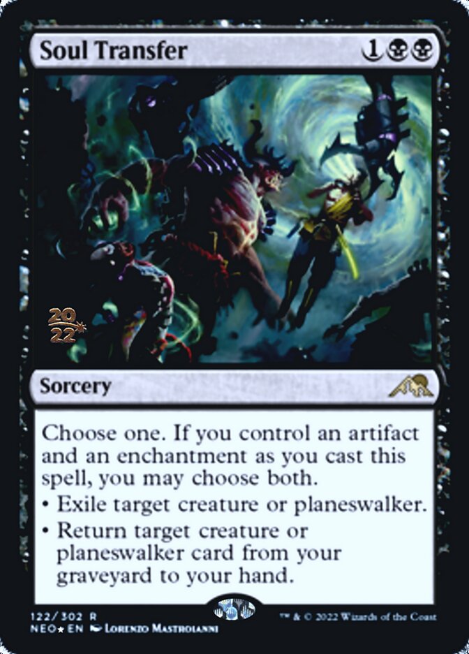 Soul Transfer [Kamigawa: Neon Dynasty Prerelease Promos] | Dragon's Lair Comics and Fantasy Houston TX