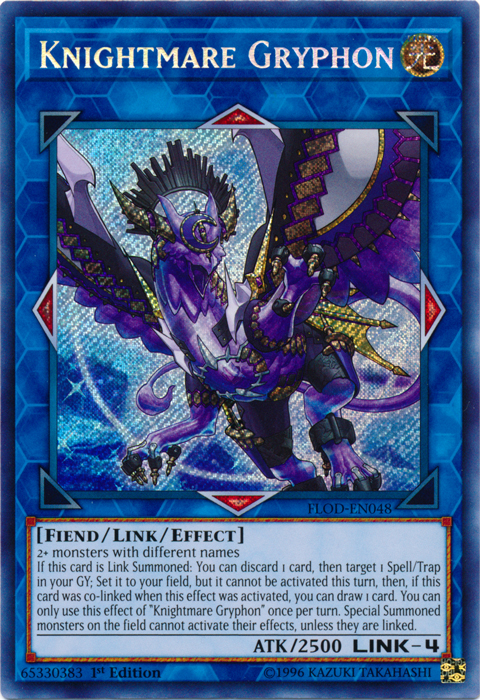 Knightmare Gryphon [FLOD-EN048] Secret Rare | Dragon's Lair Comics and Fantasy Houston TX