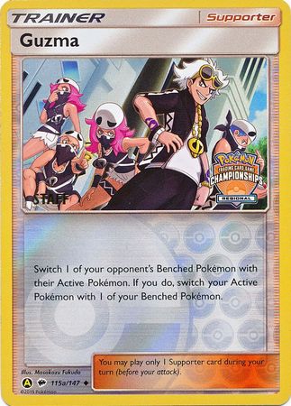 Guzma (115a/147) (Regional Championship Promo Staff) [Sun & Moon: Burning Shadows] | Dragon's Lair Comics and Fantasy Houston TX