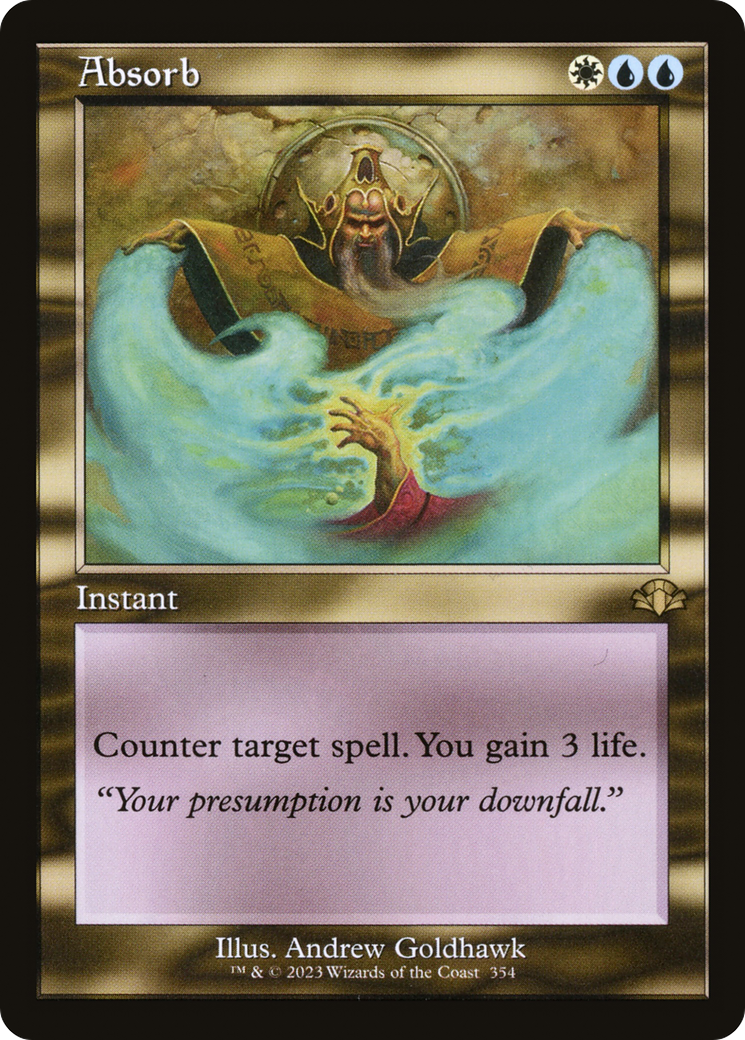 Absorb (Retro) [Dominaria Remastered] | Dragon's Lair Comics and Fantasy Houston TX