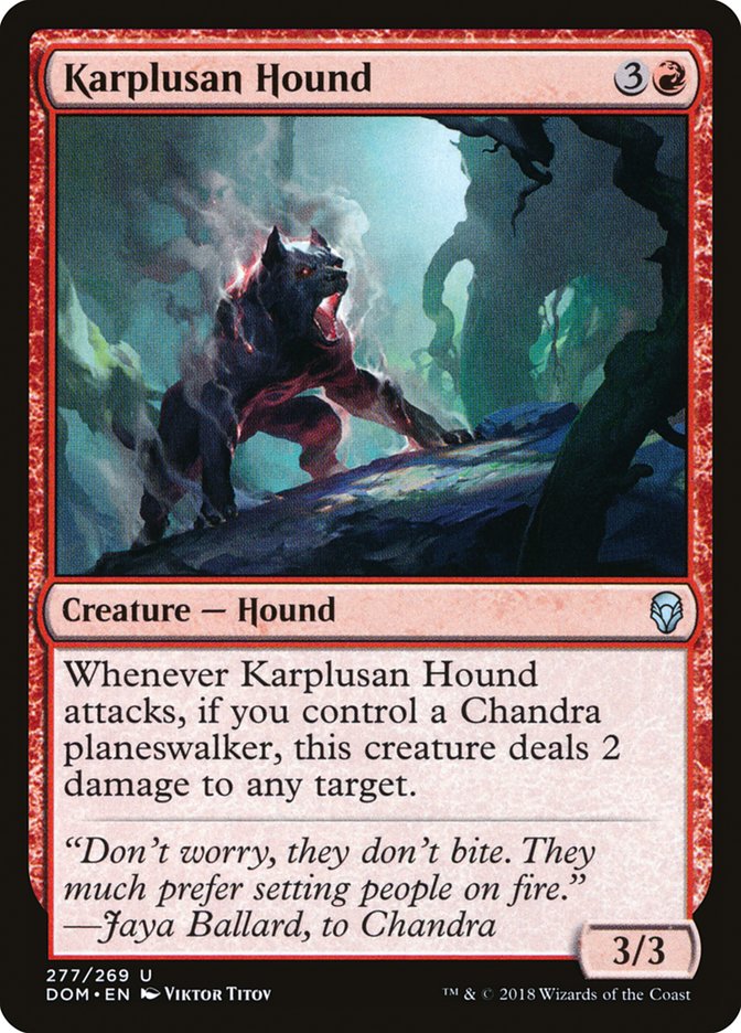 Karplusan Hound [Dominaria] | Dragon's Lair Comics and Fantasy Houston TX