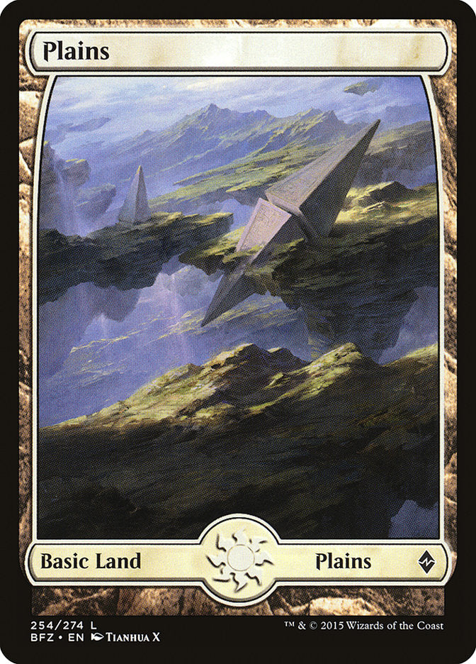 Plains (254) (Full Art) [Battle for Zendikar] | Dragon's Lair Comics and Fantasy Houston TX