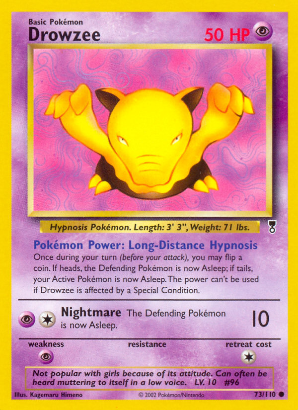 Drowzee (73/110) [Legendary Collection] | Dragon's Lair Comics and Fantasy Houston TX