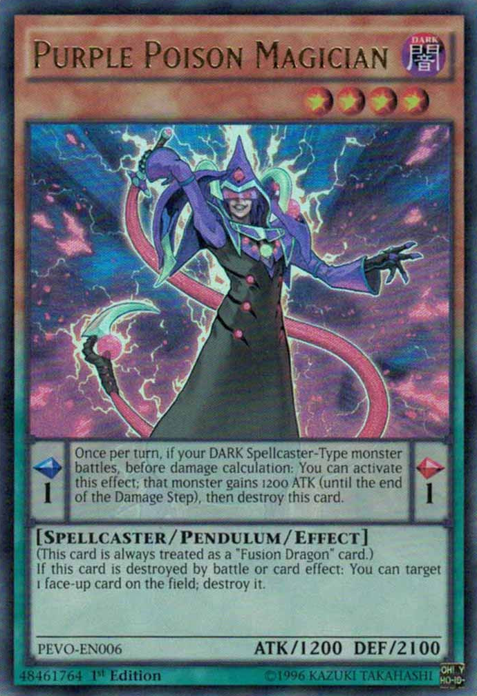 Purple Poison Magician [PEVO-EN006] Ultra Rare | Dragon's Lair Comics and Fantasy Houston TX