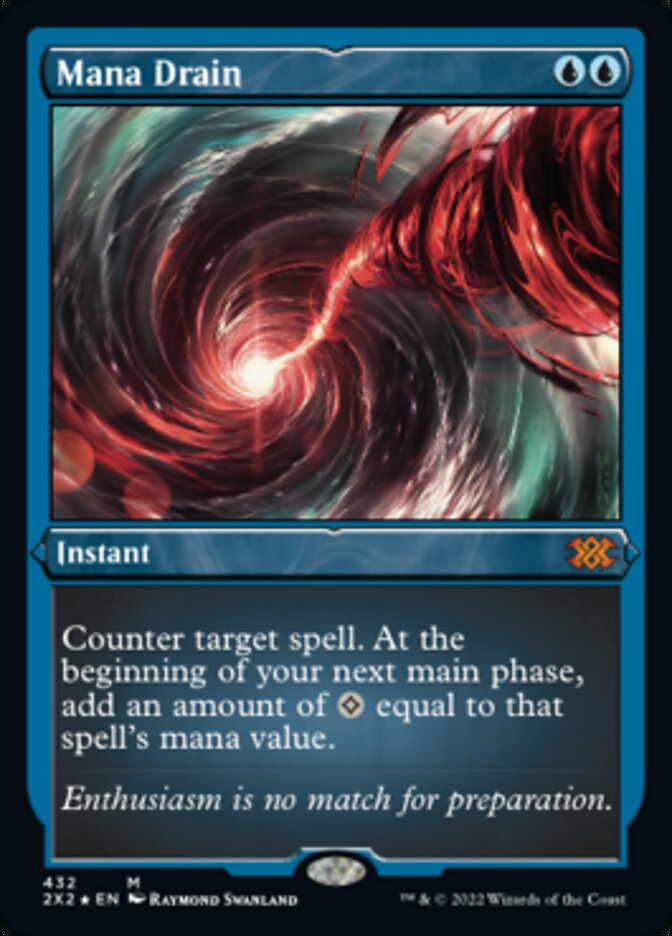 Mana Drain (Foil Etched) [Double Masters 2022] | Dragon's Lair Comics and Fantasy Houston TX
