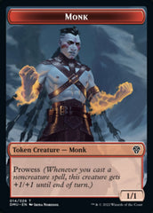 Bird (002) // Monk Double-Sided Token [Dominaria United Tokens] | Dragon's Lair Comics and Fantasy Houston TX