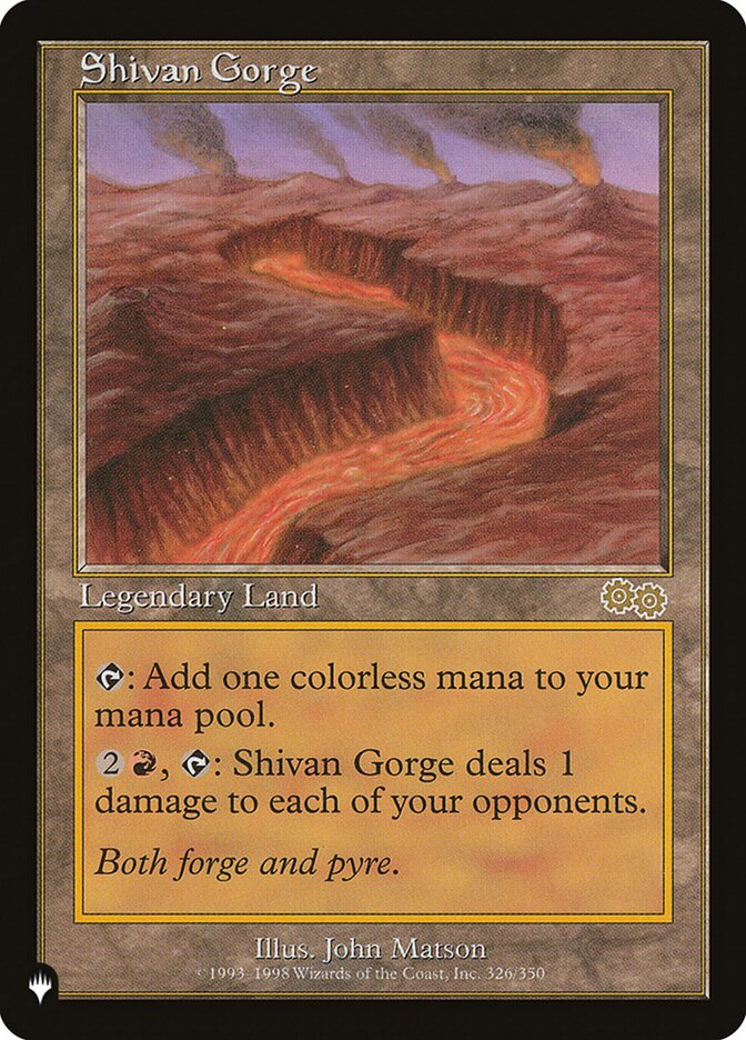 Shivan Gorge [The List] | Dragon's Lair Comics and Fantasy Houston TX