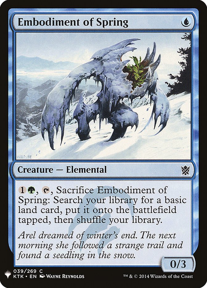 Embodiment of Spring [Mystery Booster] | Dragon's Lair Comics and Fantasy Houston TX
