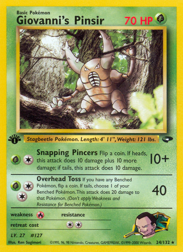 Giovanni's Pinsir (24/132) [Gym Challenge 1st Edition] | Dragon's Lair Comics and Fantasy Houston TX