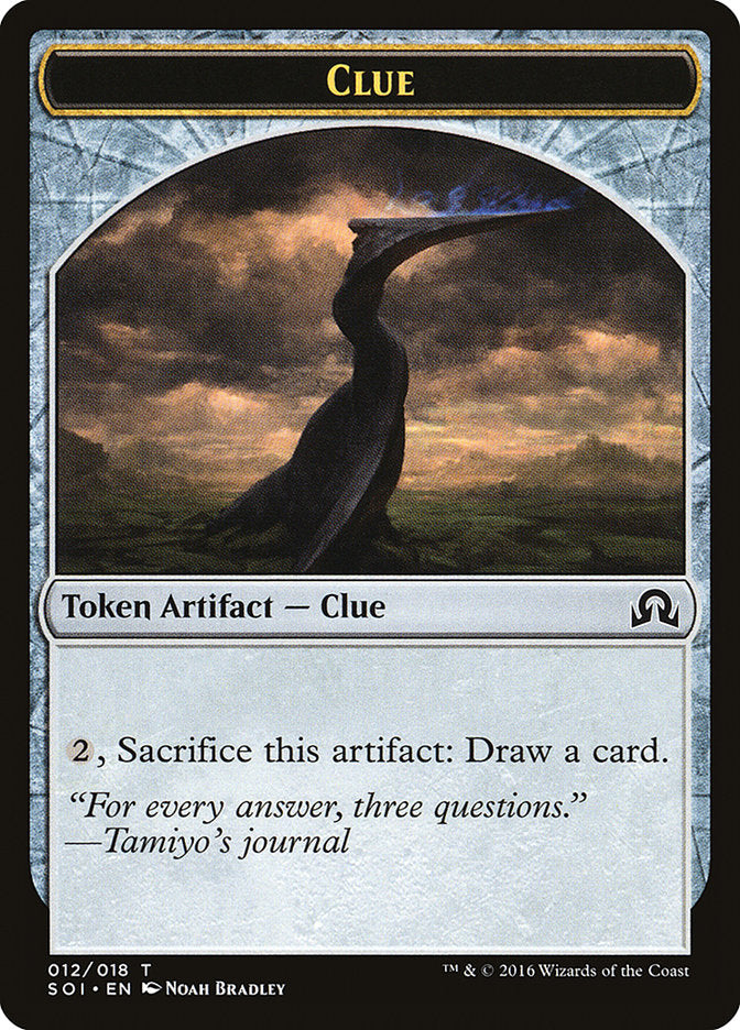 Clue Token (012/018) [Shadows over Innistrad Tokens] | Dragon's Lair Comics and Fantasy Houston TX