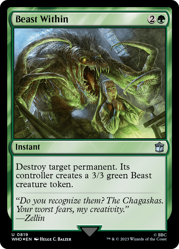 Beast Within (Surge Foil) [Doctor Who] | Dragon's Lair Comics and Fantasy Houston TX