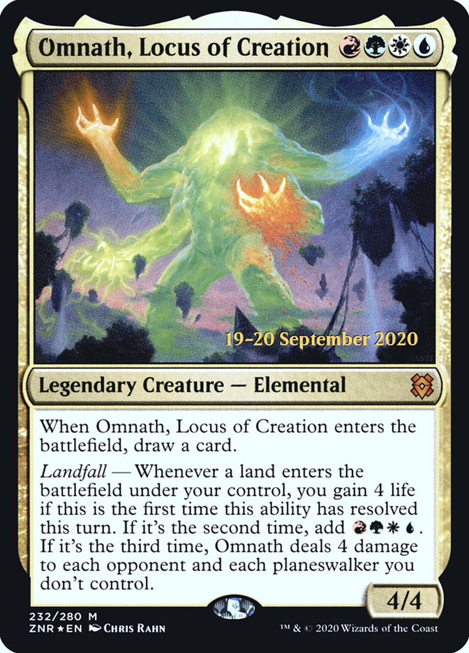 Omnath, Locus of Creation [Zendikar Rising Prerelease Promos] | Dragon's Lair Comics and Fantasy Houston TX
