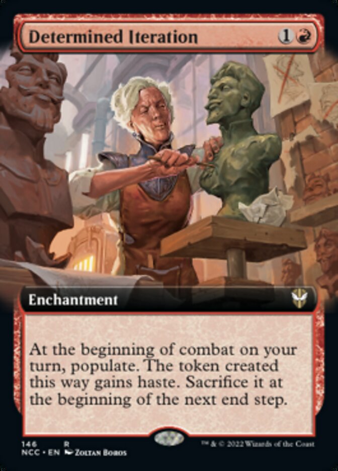 Determined Iteration (Extended Art) [Streets of New Capenna Commander] | Dragon's Lair Comics and Fantasy Houston TX