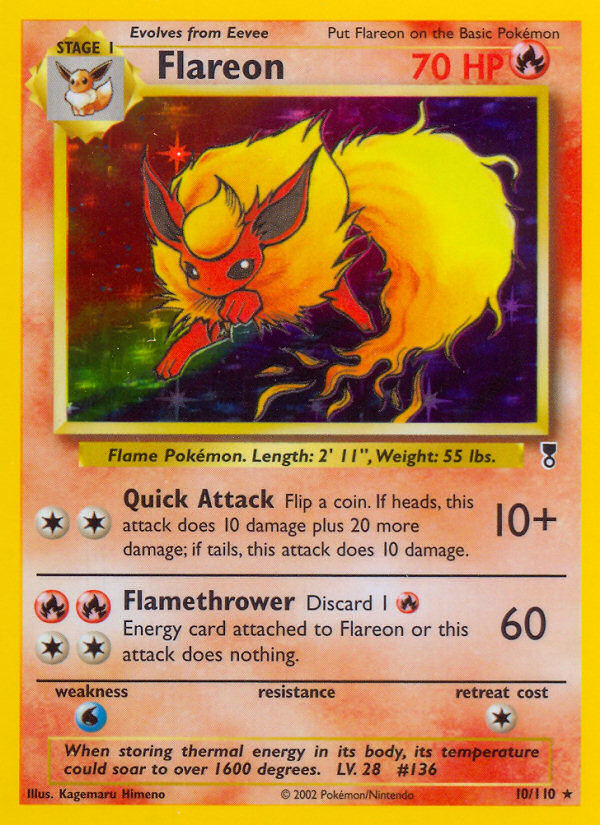 Flareon (10/110) [Legendary Collection] | Dragon's Lair Comics and Fantasy Houston TX