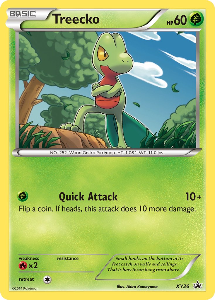 Treecko (XY36) [XY: Black Star Promos] | Dragon's Lair Comics and Fantasy Houston TX
