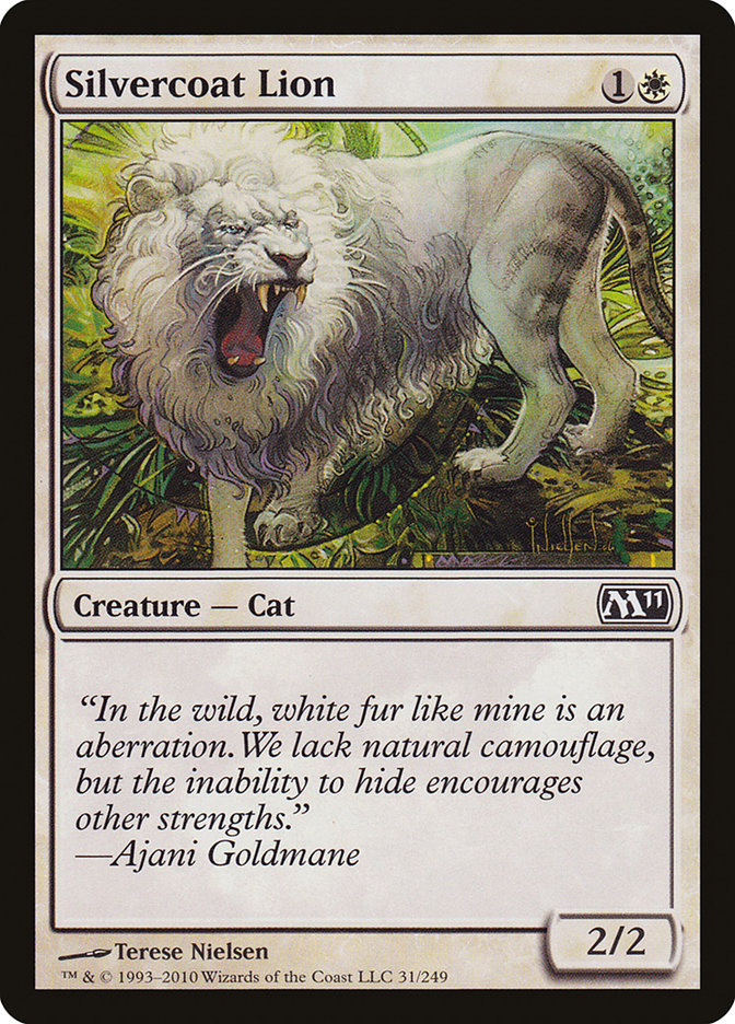 Silvercoat Lion [Magic 2011] | Dragon's Lair Comics and Fantasy Houston TX