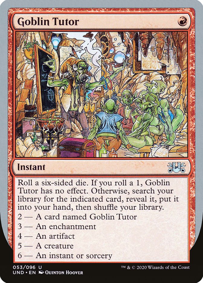 Goblin Tutor [Unsanctioned] | Dragon's Lair Comics and Fantasy Houston TX