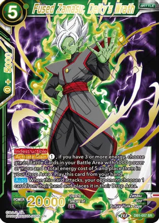 Fused Zamasu, Deity's Wrath (Gold Stamped) (DB1-057) [Mythic Booster] | Dragon's Lair Comics and Fantasy Houston TX