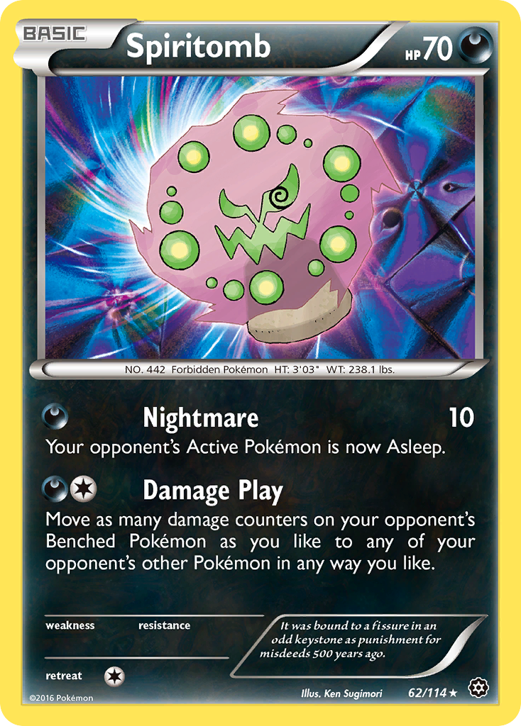 Spiritomb (62/114) [XY: Steam Siege] | Dragon's Lair Comics and Fantasy Houston TX