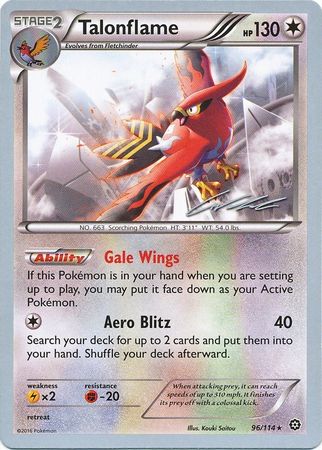Talonflame (96/114) (Ninja Blitz - Cody Walinski) [World Championships 2016] | Dragon's Lair Comics and Fantasy Houston TX