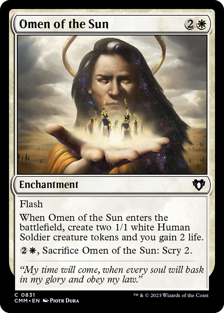 Omen of the Sun [Commander Masters] | Dragon's Lair Comics and Fantasy Houston TX
