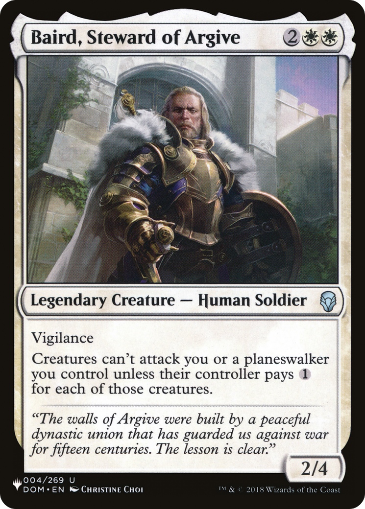 Baird, Steward of Argive [The List] | Dragon's Lair Comics and Fantasy Houston TX