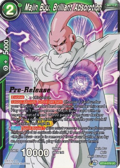 Majin Buu, Brilliant Absorption (BT14-079) [Cross Spirits Prerelease Promos] | Dragon's Lair Comics and Fantasy Houston TX