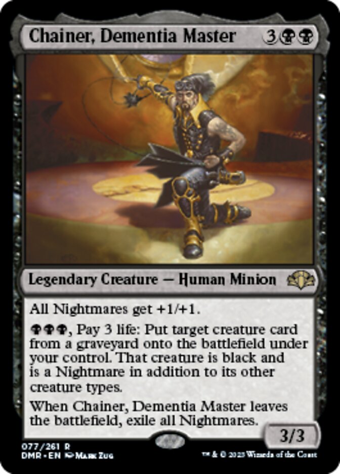 Chainer, Dementia Master [Dominaria Remastered] | Dragon's Lair Comics and Fantasy Houston TX
