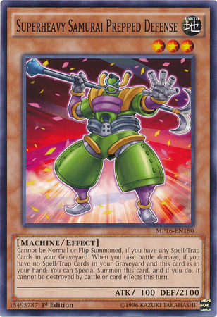Superheavy Samurai Prepped Defense [MP16-EN180] Common | Dragon's Lair Comics and Fantasy Houston TX