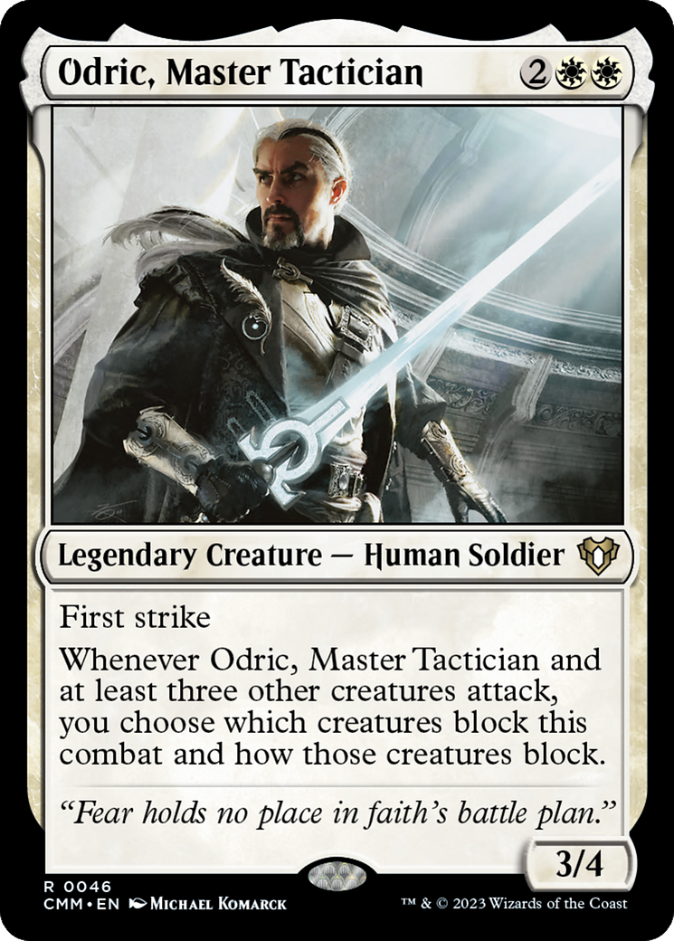 Odric, Master Tactician [Commander Masters] | Dragon's Lair Comics and Fantasy Houston TX