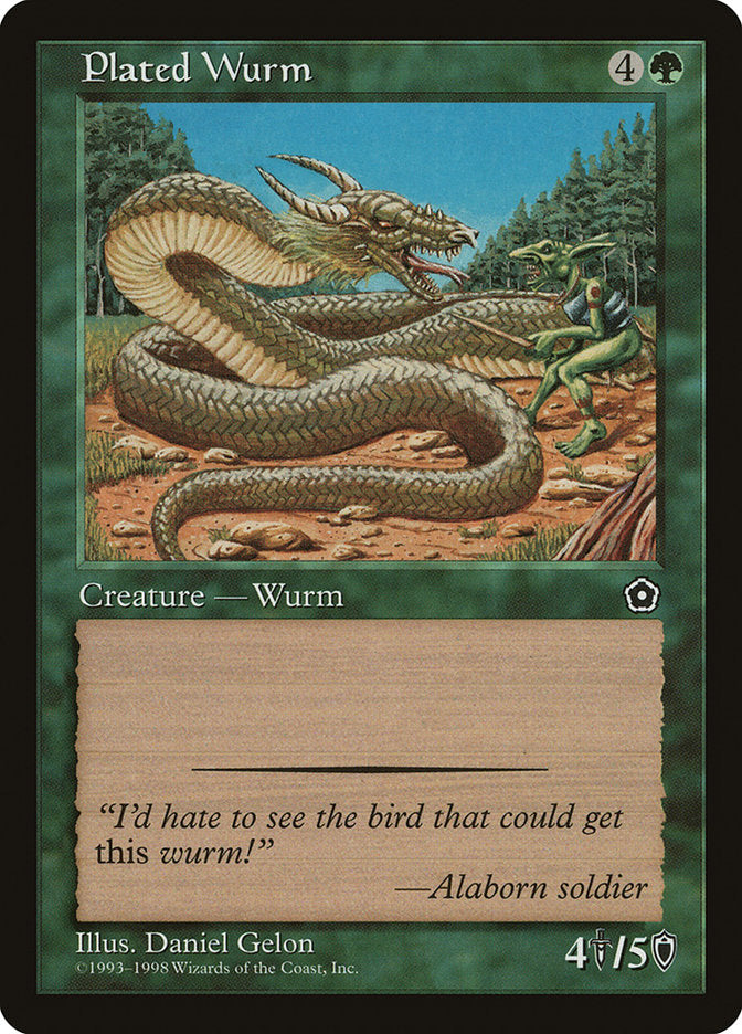 Plated Wurm [Portal Second Age] | Dragon's Lair Comics and Fantasy Houston TX