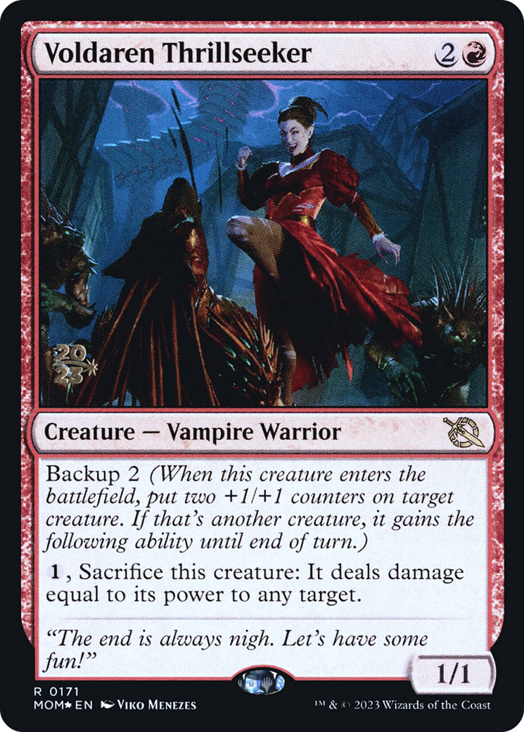 Voldaren Thrillseeker [March of the Machine Prerelease Promos] | Dragon's Lair Comics and Fantasy Houston TX