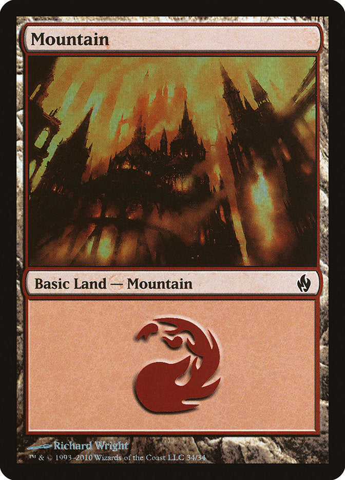 Mountain (34) [Premium Deck Series: Fire and Lightning] | Dragon's Lair Comics and Fantasy Houston TX