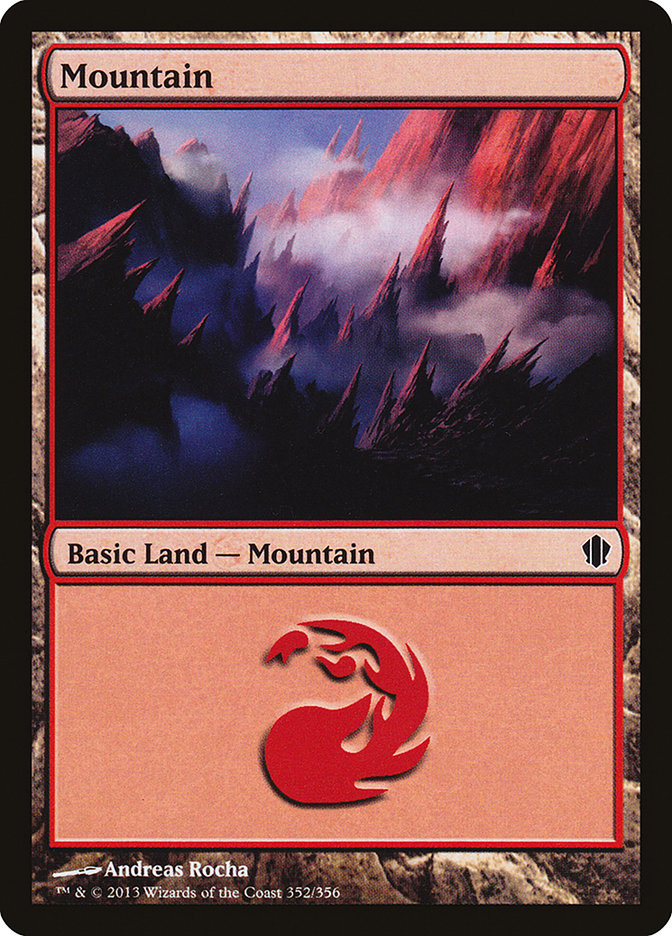 Mountain (352) [Commander 2013] | Dragon's Lair Comics and Fantasy Houston TX