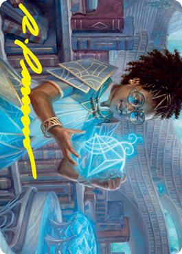 Zimone, Quandrix Prodigy Art Card (Gold-Stamped Signature) [Strixhaven: School of Mages Art Series] | Dragon's Lair Comics and Fantasy Houston TX