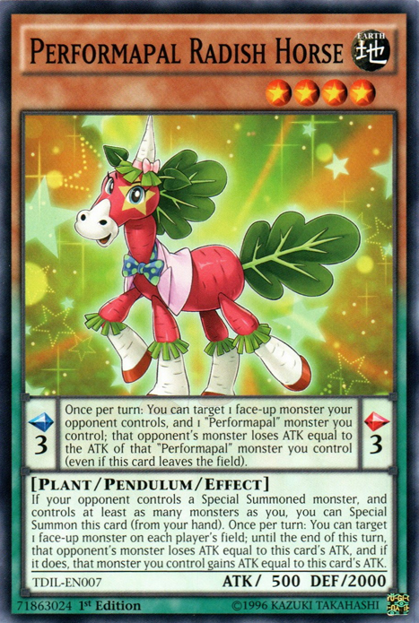 Performapal Radish Horse [TDIL-EN007] Common | Dragon's Lair Comics and Fantasy Houston TX