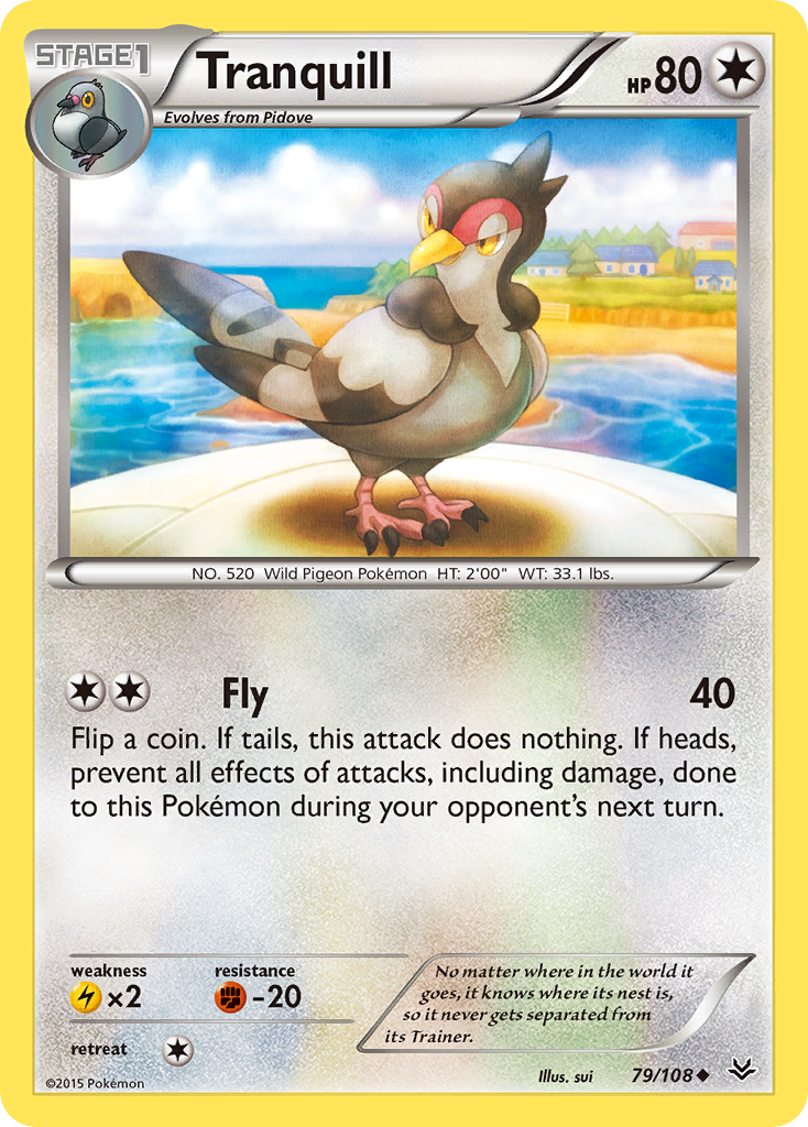 Tranquill (79/108) [XY: Roaring Skies] | Dragon's Lair Comics and Fantasy Houston TX