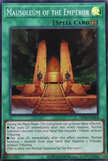 Mausoleum of the Emperor [OP16-EN006] Super Rare | Dragon's Lair Comics and Fantasy Houston TX