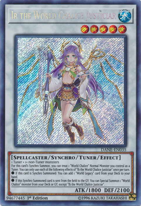 Ib the World Chalice Justiciar [DANE-EN035] Secret Rare | Dragon's Lair Comics and Fantasy Houston TX