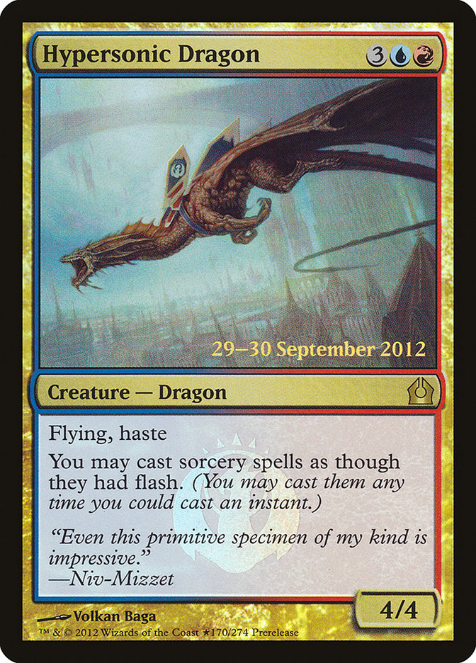 Hypersonic Dragon [Return to Ravnica Prerelease Promos] | Dragon's Lair Comics and Fantasy Houston TX
