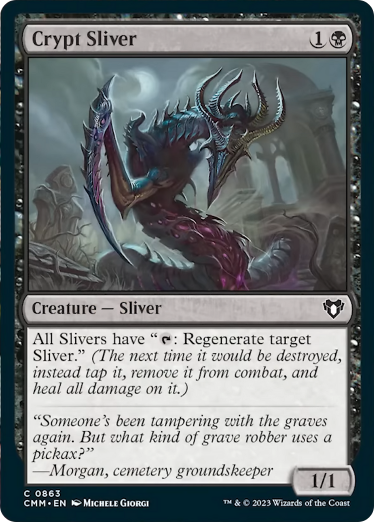 Crypt Sliver [Commander Masters] | Dragon's Lair Comics and Fantasy Houston TX