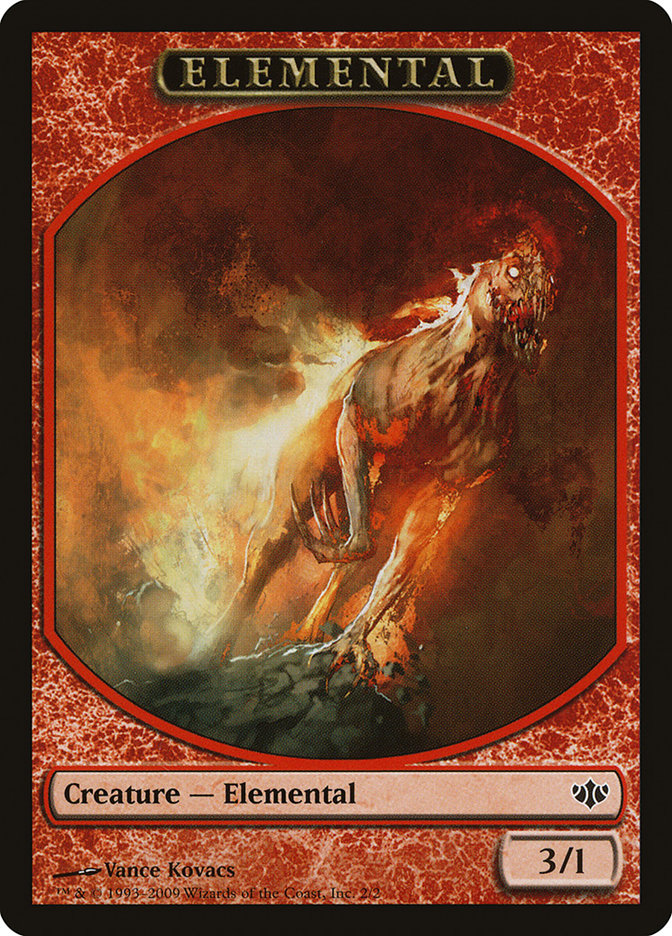 Elemental Token [Conflux Tokens] | Dragon's Lair Comics and Fantasy Houston TX