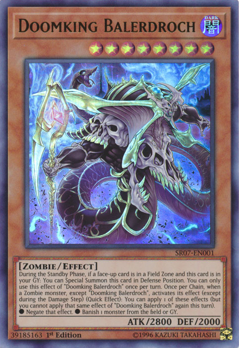 Doomking Balerdroch [SR07-EN001] Ultra Rare | Dragon's Lair Comics and Fantasy Houston TX