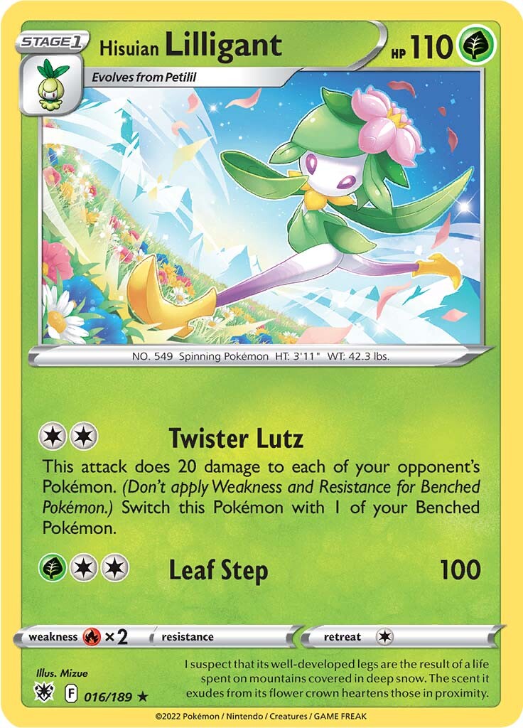 Hisuian Lilligant (016/189) [Sword & Shield: Astral Radiance] | Dragon's Lair Comics and Fantasy Houston TX