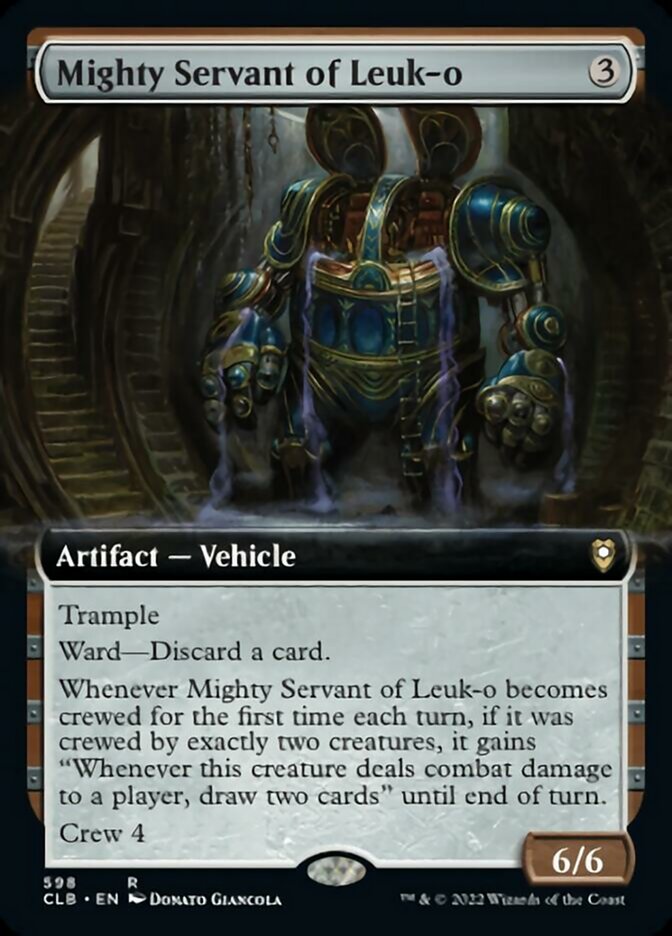 Mighty Servant of Leuk-o (Extended Art) [Commander Legends: Battle for Baldur's Gate] | Dragon's Lair Comics and Fantasy Houston TX