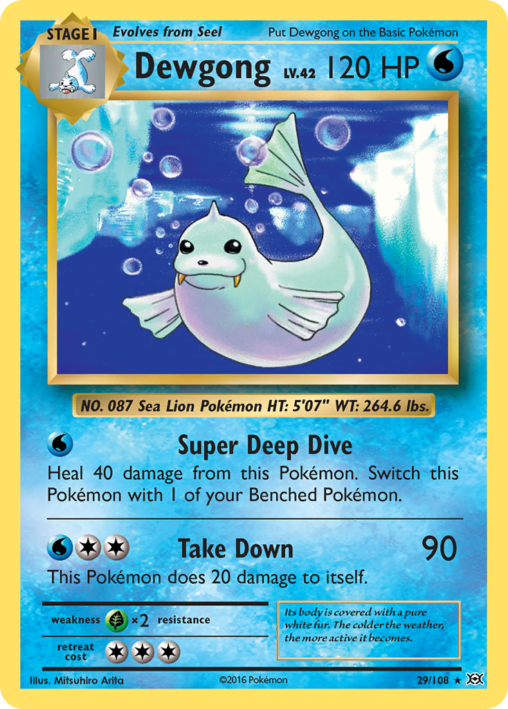 Dewgong (29/108) [XY: Evolutions] | Dragon's Lair Comics and Fantasy Houston TX