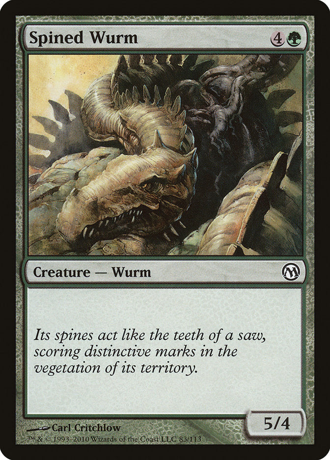 Spined Wurm [Duels of the Planeswalkers] | Dragon's Lair Comics and Fantasy Houston TX